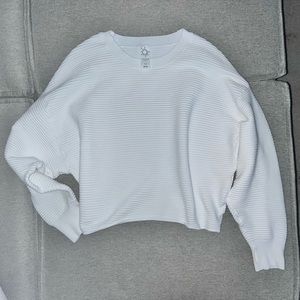 Aerie Ribbed Oversized Cropped Sweater